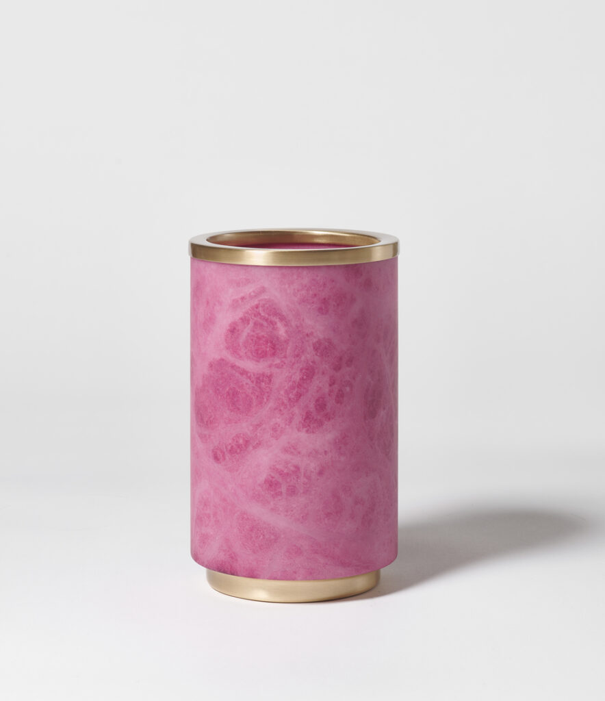 Alabaster Vase BOREALIS Pink